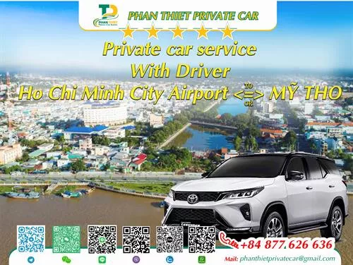 Car rental Ho Chi Minh City <=> My Tho (private car with driver)